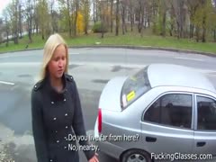 The gorgeous golden-haired woman gives her head to her partner and has her moist crack fixed.